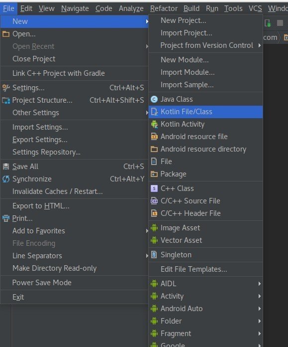 android studio kotlin