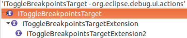 IToggleBreakpointsTarget type hierarchy