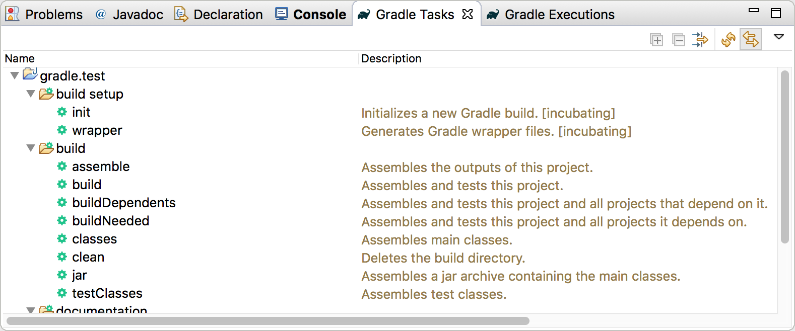 Gradle test task. Gradle разные конфигурации для разных профилей.