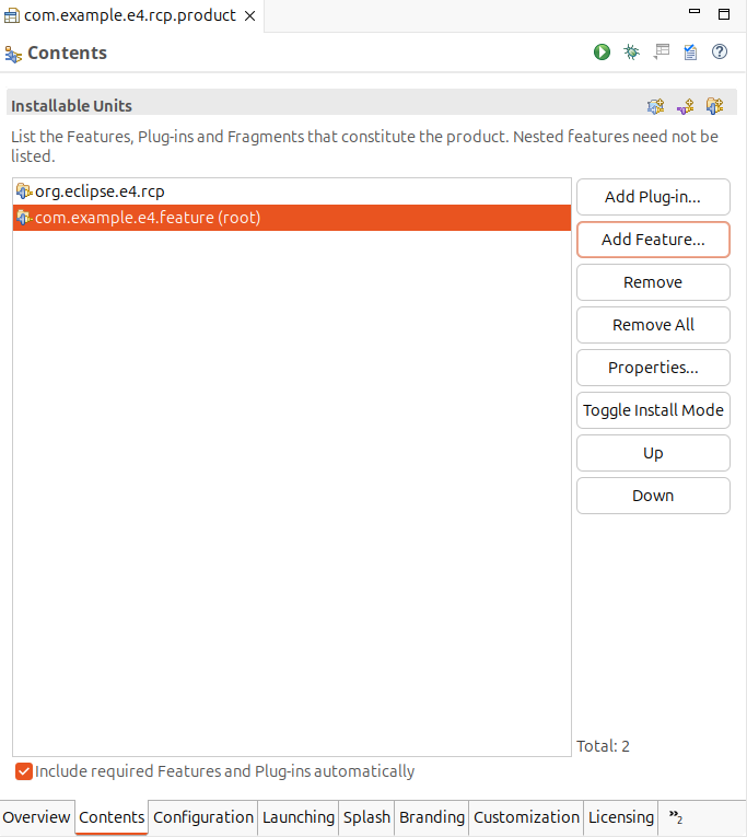 create e4 wizard product12