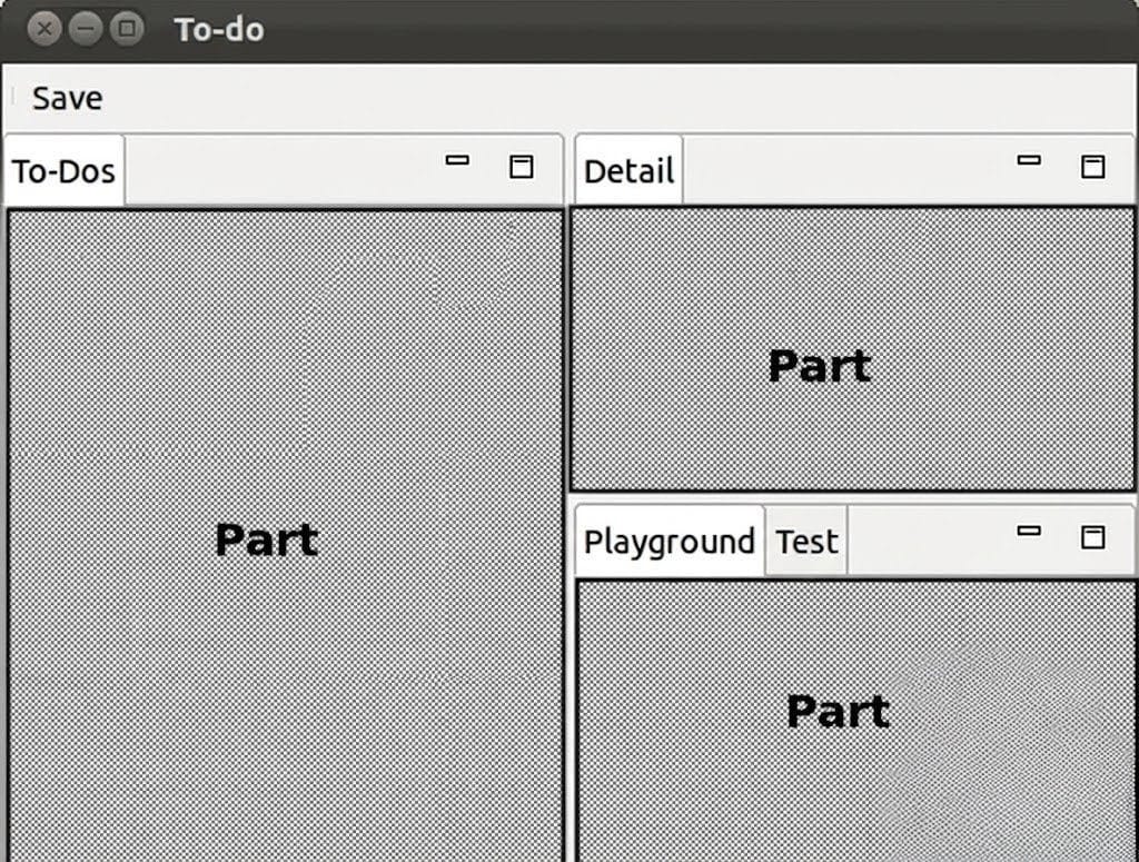 Eclipse application with a few parts