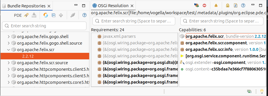 bundle respositories view10