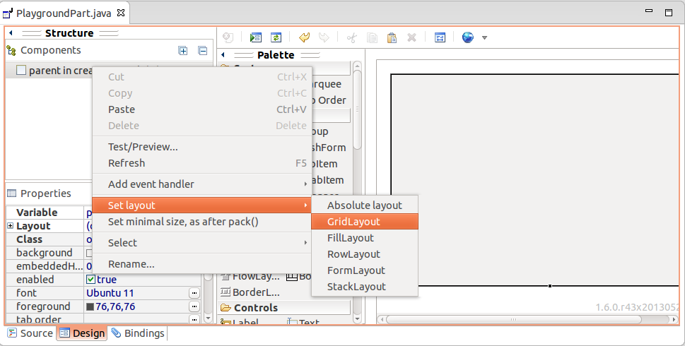 eclipse ide gui builder