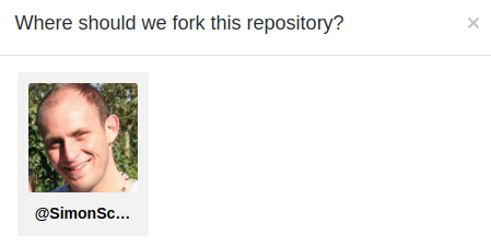 create fork user