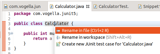 unit test eclipse