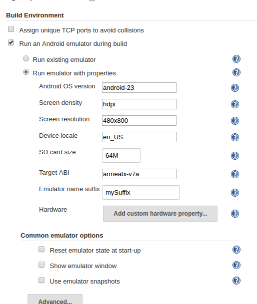 Configure a virtual device