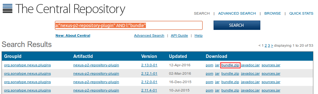download artifacts from nexus repository