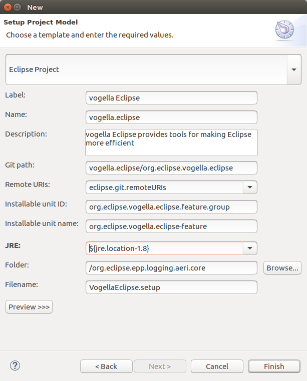 Customized Eclipse IDE provisioning with Oomph Tutorial