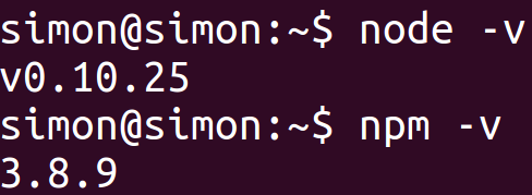 npm version check cmd line