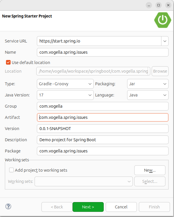 download sample spring boot application